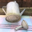 Ancien arrosoir en zinc galvanisé | Arrosoir en zinc de jardin