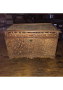 Ancienne boîte coffret en bois sculpté