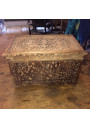 Ancienne boîte coffret en bois sculpté