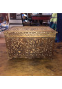 Ancienne boîte coffret en bois sculpté