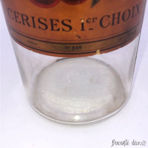 Old jar with "First choice cherries" label