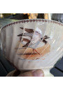 Old Digoin and Sarreguemines bowl signed G. Bonfils