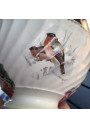 Old Digoin and Sarreguemines bowl signed G. Bonfils