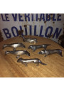 6 animal knife rests | Art deco | Sandoz, Gallia Christofle.
