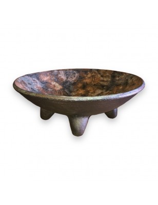 Grande coupe en grès sur 4 pieds signée RIVETT