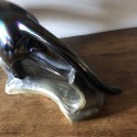 Vintage ceramic black panther signed Jema Holland