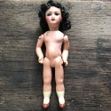 Mignonette doll 16 cm porcelain head open mouth Unis France