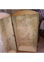 Ancienne malle cabine de poupée | Accessoires de poupées anciennes