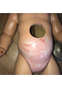 Old talking doll and sleeping eyes