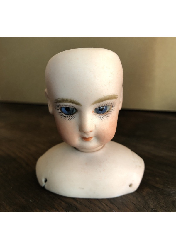 Tête buste mignonnette en biscuit bouche fermée François Gauthier