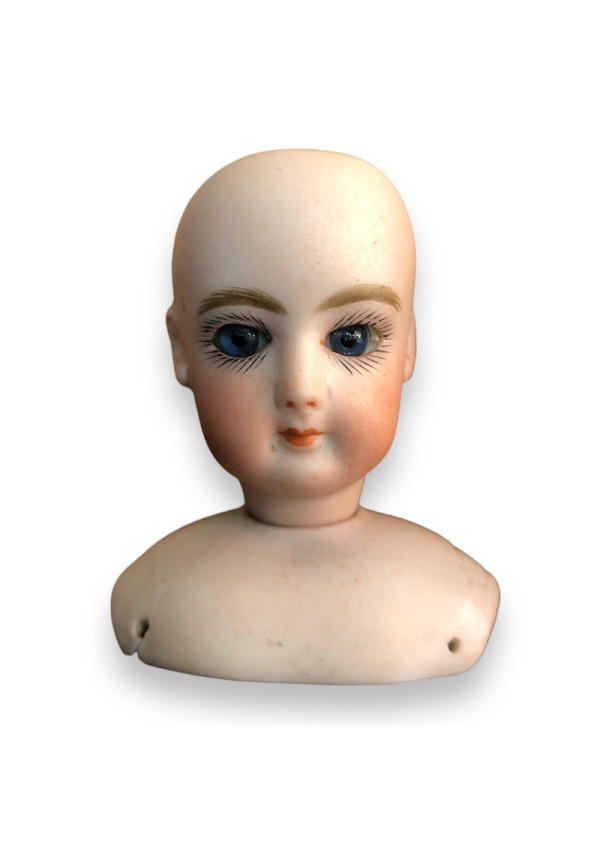 Tête buste mignonnette en biscuit bouche fermée François Gauthier