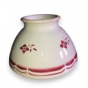 Ancien bol décor floral couleur rouge bordeaux