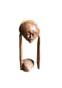 African wooden sculpture signed | African Art