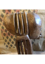 African wooden sculpture signed | African Art