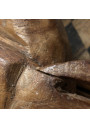 Sculpture en Bois Africaine - Visage Féminin