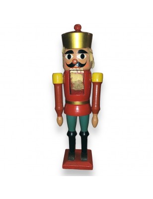 Vintage nutcracker 33.5 cm - Soldier wooden figurine
