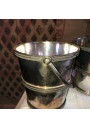 Set of 2 Armand Frenais bottle buckets in silver metal
