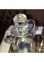 Art Deco vinegar cruet in silver metal Gallia