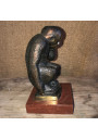 Bronze monkey signed MONS on base