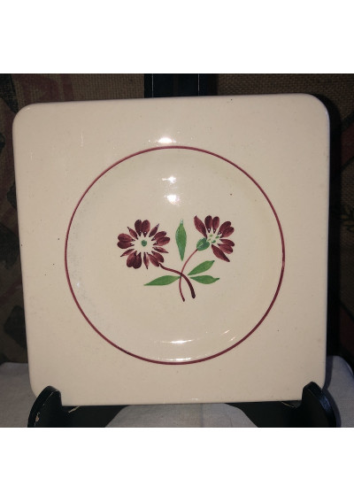 Vaisselle Ancienne ... ASSIETTES Fleurs * Lunéville Badonviller