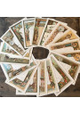 Lot de 18 anciens menus vierges de paquebot circa 1890
