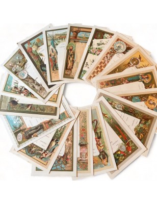 Lot of 18 old blank ocean liner menus circa 1890