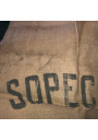 Lot of 8 old SOPECOBA jute bags