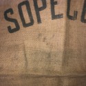 Lot de 8 sacs en toile de jute SOPECOBA anciens