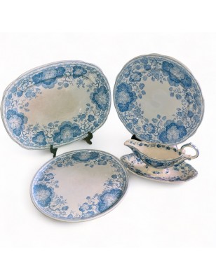 Plats et saucières Sarreguemines Modèle Géranium