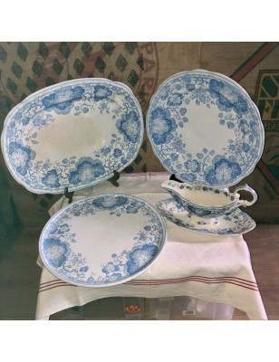 Plats et saucières Sarreguemines Modèle Géranium