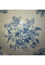 Old hollow dish decorated in floral blue monochrome and fittings