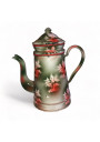 Old complete coffee maker in enameled sheet metal