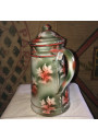 Old complete coffee maker in enameled sheet metal