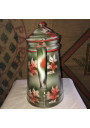 Old complete coffee maker in enameled sheet metal