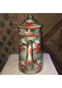 Old complete coffee maker in enameled sheet metal
