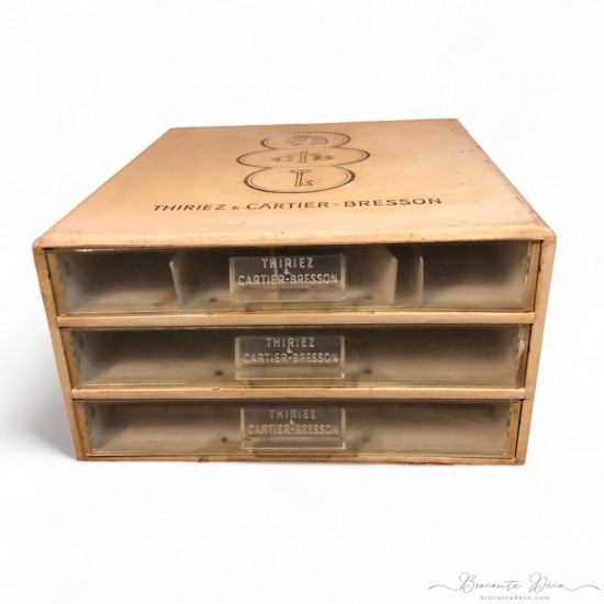 Old Thiriez Cartier Bresson haberdashery cabinet 3 drawers