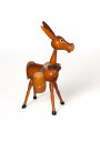 Old wooden mule piggy bank souvenir of Ajaccio
