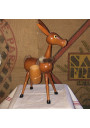 Old wooden mule piggy bank souvenir of Ajaccio