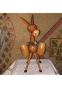 Old wooden mule piggy bank souvenir of Ajaccio