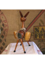 Old wooden mule piggy bank souvenir of Ajaccio