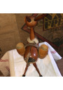 Old wooden mule piggy bank souvenir of Ajaccio