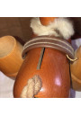 Old wooden mule piggy bank souvenir of Ajaccio