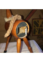 Old wooden mule piggy bank souvenir of Ajaccio
