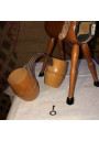 Old wooden mule piggy bank souvenir of Ajaccio