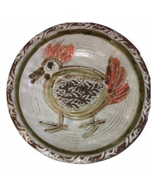 Assiette ou vide poche vintage en céramique signée Thiry