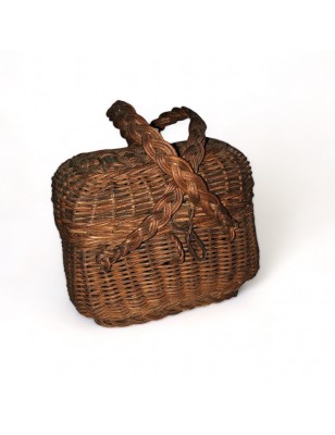 Old small Bressan basket for doll - H 9 cm