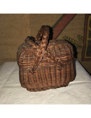 Old small Bressan basket for doll - H 9 cm