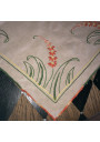 Old linen tablecloth 204 cm x 161 cm hand embroidered