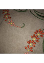 Old linen tablecloth 204 cm x 161 cm hand embroidered