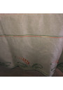 Old linen tablecloth 204 cm x 161 cm hand embroidered